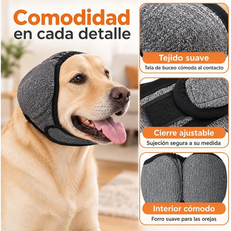 2 Orejeras para Perro contra Ruido, Orejeras Para Perros Grande,