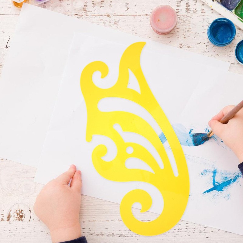 Operitacx Durable Plastic Sewing Ruler French Curve Ruler for Clothing