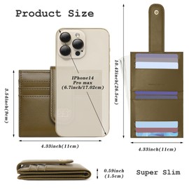 GEEAD Small Wallets for Women Slim Bifold Credit Card Holder Minimalist Zipper Coin Pocket (Army Green)