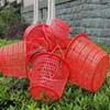 INOOMP 10pcs Plastic Berry Baskets Fruit Picking Basket with Handle
