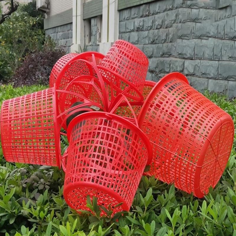 INOOMP 10pcs Plastic Berry Baskets Fruit Picking Basket with Handle