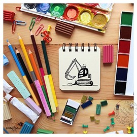 zAcheR-fineT Small Excavator Stamp for Vehicles Construction Site – Nursery School Gift for Children Craft Decoration – zAcheR-fineT (Large Approx. 30 x 38 mm)