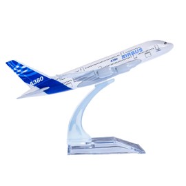 Bswath Model Airplane 1:400 Scale Model Airbus 380 Model Plane Metal Plane Model Diecast Airplanes for Gift and Collection
