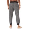 Joseph Abboud Men's Jogger Sleep Pajama Lounge Pants (2-Pack), Black/Heather