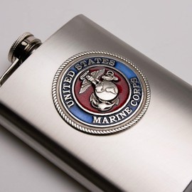 Heritage Pewter United States Marine Corps Flask