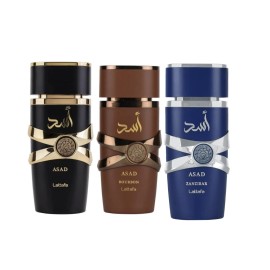Lattafa Exclusive Lattafa Asad Trio: Zanzibar, Unisex, and Bourbon – A Luxury Fragrances
