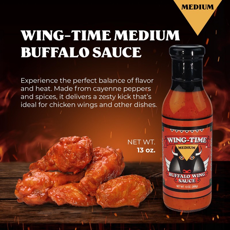 Wing-Time Buffalo Wing Sauce Medium (2)