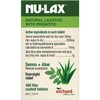 Nulax Natural Laxative Tablets With Prebiotic Senna + Aloe 180