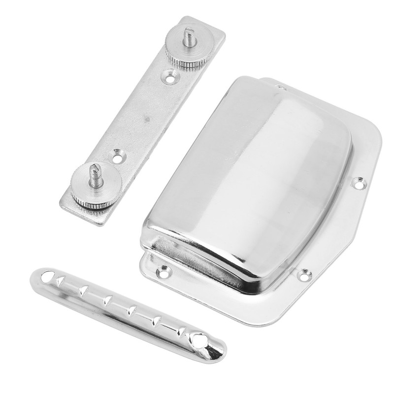 Guitar Bridge Cover Metal Shell Bridge Protector with Screw Stringed