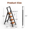 GameGem 4 Step Ladder, Lightweight Aluminum Folding Step Stool with