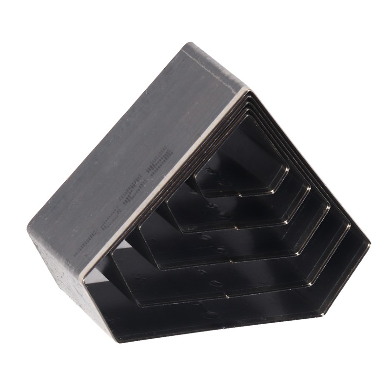 5Pcs Leather Punch Die Set Hollow Diamond Shape Cutting Mold