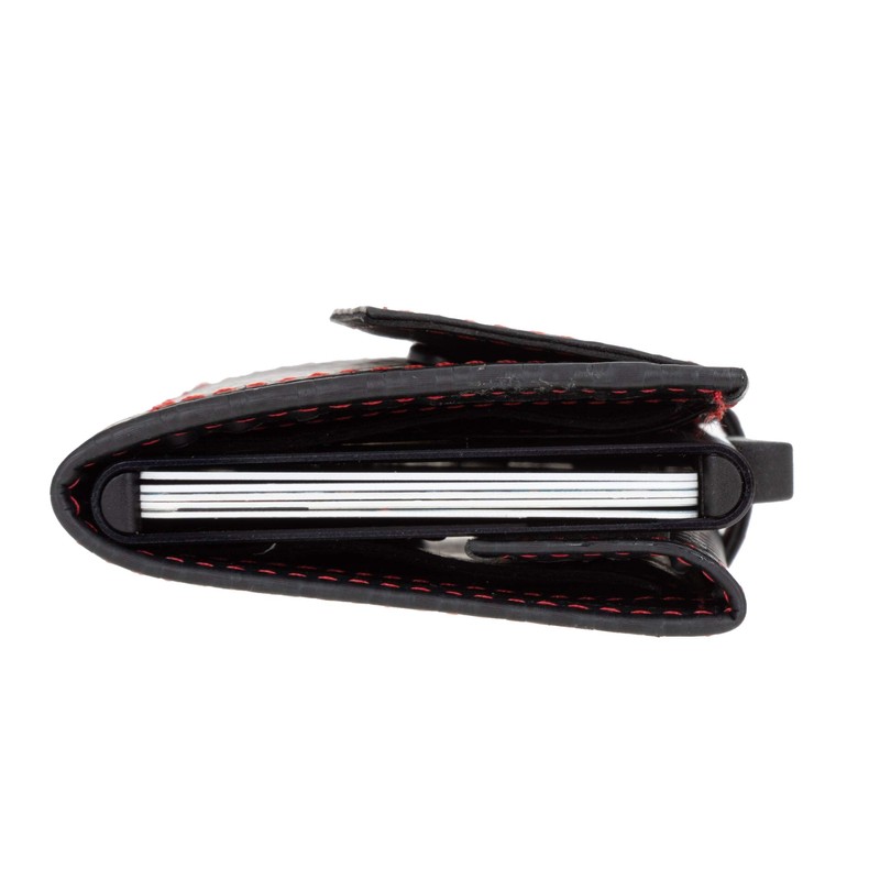 Secwal Leather Wallet Smart Mini Aluminium RFID Protection + Key