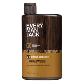 Every Man Jack Champú 2 en 1 sándalo 13 onzas (400 ml) (paquete de 2) 2