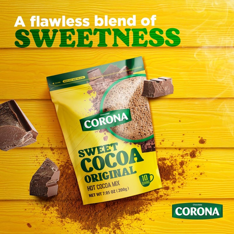 Corona, Sweet Cocoa Original, Instant Powder Mix, 7.05 Ounces, Pack