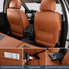 KIDYACWST Auto Car Seat Covers Accessories Full Set Leather Cushion