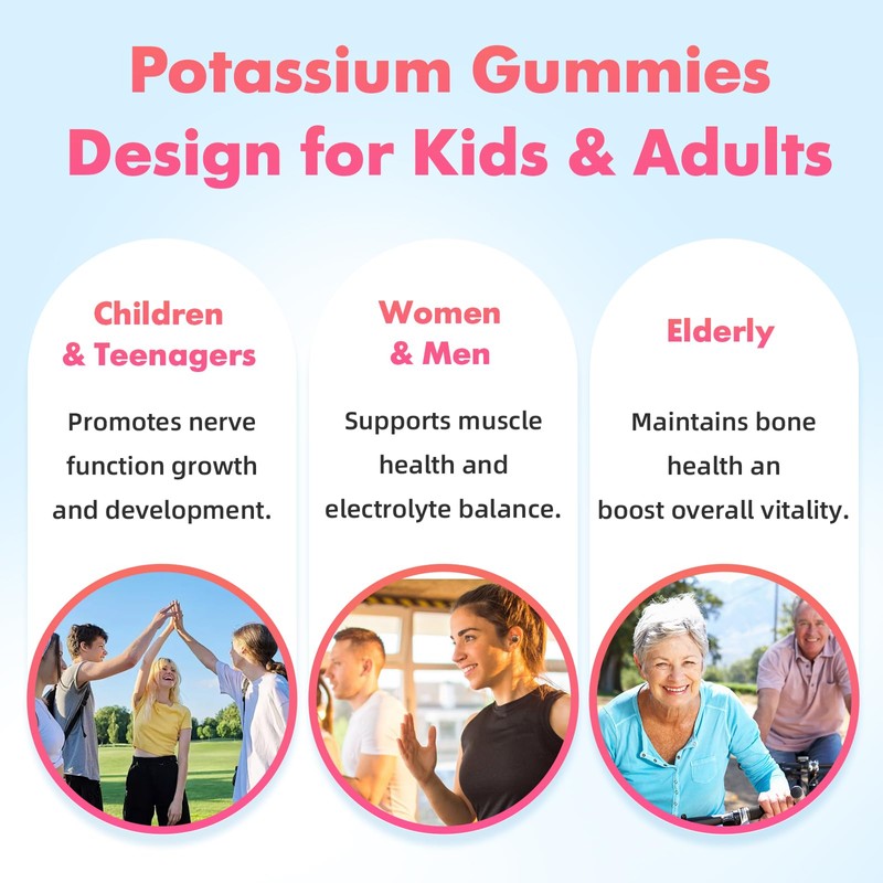softbear Potassium Citrate 1000mg Gummies – High Absorption Potassium Gummies