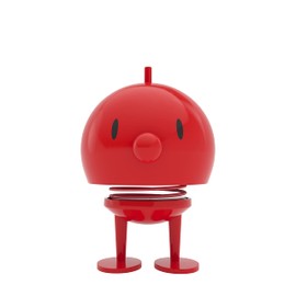 Hoptimist Bumble, Wackelfigur Deko Skandinavisch, Deko Wohnzimmer, Schreibtisch Deko, Büro Gadgets, Tolle Kleine Geschenke, 10 x 10 x 15 cm, Large, Rot