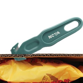 Nova Safety Cutter Tool, Ergonomic Film Cutting Blade, Box, Strap, Carton and Package Opener (Green, 5 Pack)