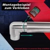 PRIOstahl Round Elbow Pipe Connector Plug Fitting Corner Connector Round