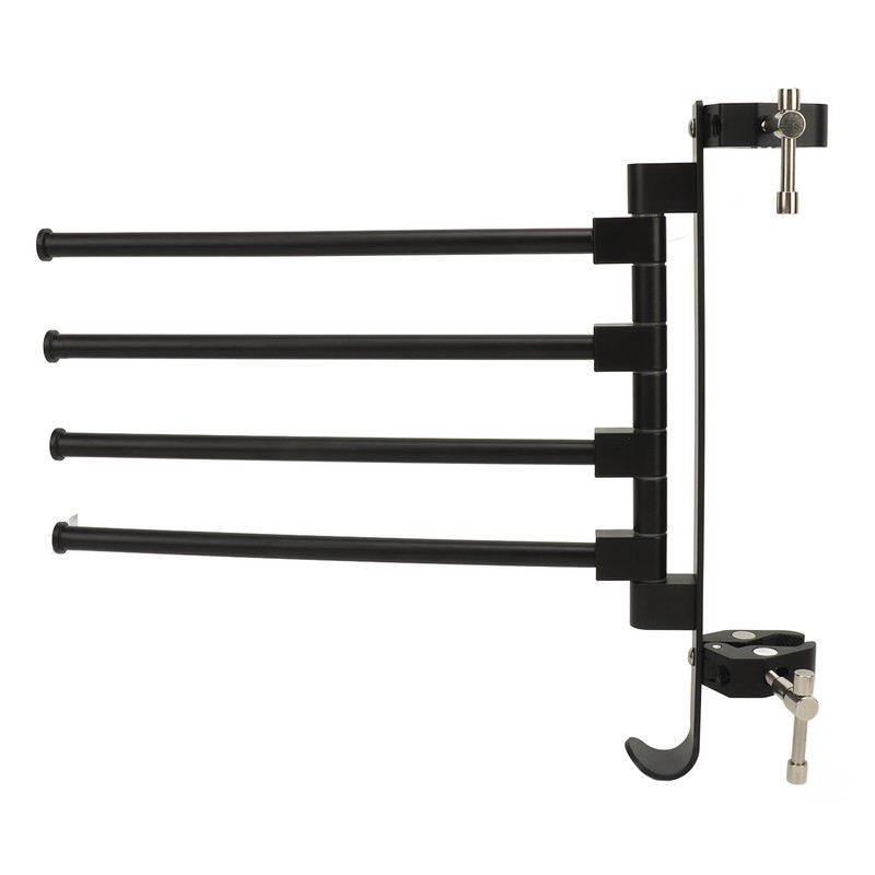 RV Clothes Drying Rack Aluminum Multifunctional Anti Rust 180° Rotatable