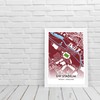 GroundDesigns WIGAN WARRIORS Rugby League Gift DW STADIUM Art A3