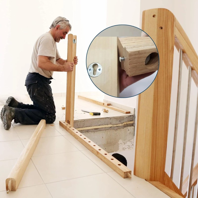 Zipbolt Handrail Connector Kit Fast Installation For Stairway Newel Posts