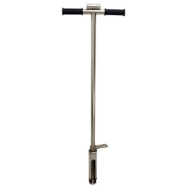 WYDDDARY Pedal Type Soil Sampler Probe 2inch Diameter Stainless Steel Soil Probe Rod with Rubber T-Style Handle and Foot Pedal Soil Test Kit Grips for Soil Sampling Plant Care Garden Lawn Farm