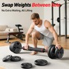 Adjustable dumbbell set, 35lbs Free Weights set with upgraded nut,