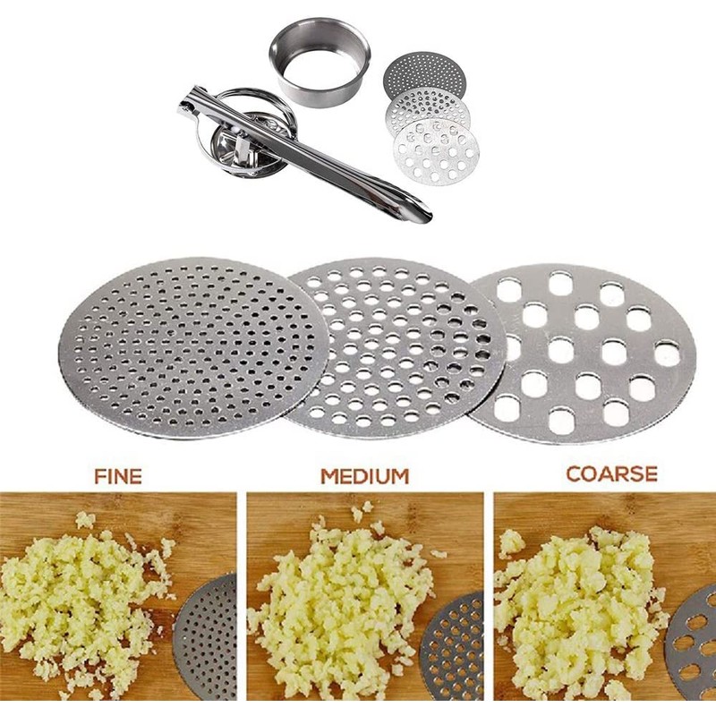 Potato Masher, Stainless Steel Potato Ricer, Manual Squeezer, Vegetable Masher,