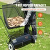 VEVOR Push Lawn Sweeper, 26 Inch Leaf & Grass Collector,