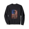 THE BEATINGS WILL CONTINUE UNTIL MORALE IMPROVES WORN FLAG Sweatshirt