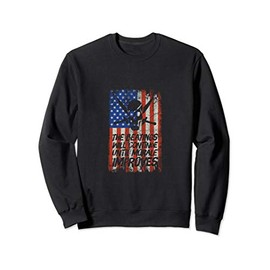 THE BEATINGS WILL CONTINUE UNTIL MORALE IMPROVES WORN FLAG Sweatshirt