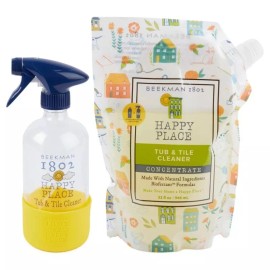 Beekman Happy Place Tub & Tile 32 oz. Concentrate Cleaning Set-Sweet Grass-