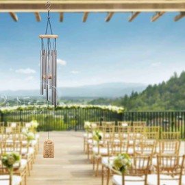 Gtizry Regalo para madre de la novia, regalo de boda para madre de hija, carillón de viento personalizado para madre, regalo de boda de novia (Love You Son)