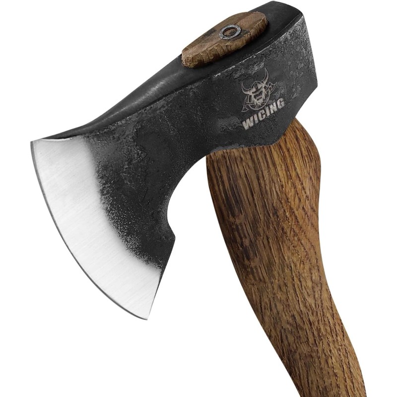 Wicing 15" Hatchet Axe Wood Handle 2Lbs Manganese Chopping Camping