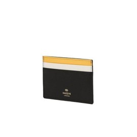 Hazzys (대구신세계)블랙 로고배색 소가죽 카드지갑HJHO5F503BK (Daegu Shinsegae) Black Logo Contrast Cowhide Card Wallet HJHO5F503BK