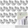 Coloch 16 Pack Stainless Steel Closet Pole Sockets, 1-1/4 Inch