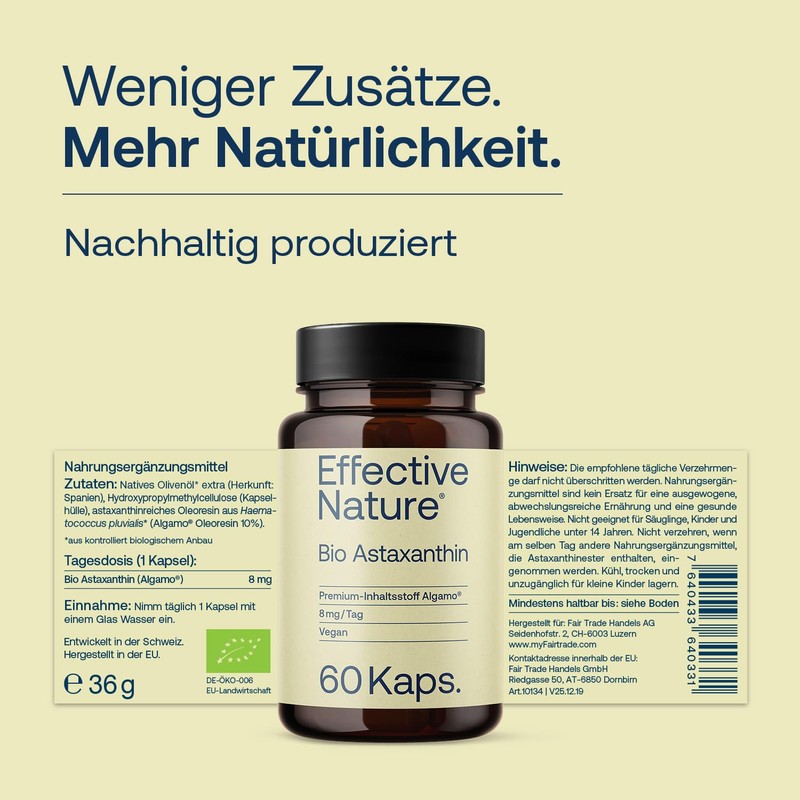 Effective Nature Organic Astaxanthin 8 mg per capsule - from
