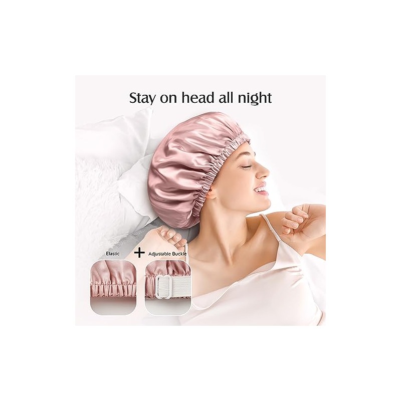 Yfong Gorro Seda Morera 100 Momme Dormir Mujer Está Hecho