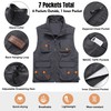 Flygo Men's Lightweight Outdoor Travel Work Fishing Vest With Multi-Pockets
