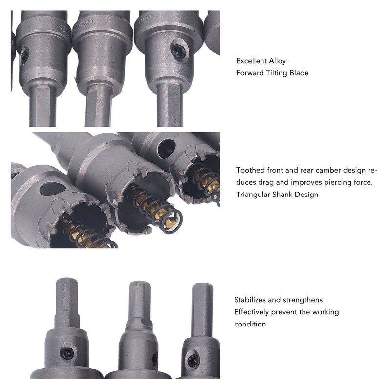 6PCS Set Carbide Hole Saw Kit 16 to 32mm TCT