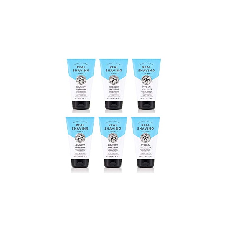 The Real Shaving Company Age Defence Shave Cream 125ml x6