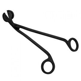 Entatial Tijeras de Mecha de Vela de 1 Pieza, Pinza de corazón de Vela, para Herramientas de Recorte de fabricación de Velas caseras, Bricolaje(Negro)