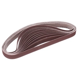 HARFINGTON 12pcs 120 Grits Aluminum Oxide Sanding Belts 1" x 30" Ring Abrasive Belts Metal Polished Sandpaper for Belt and Disc Sander