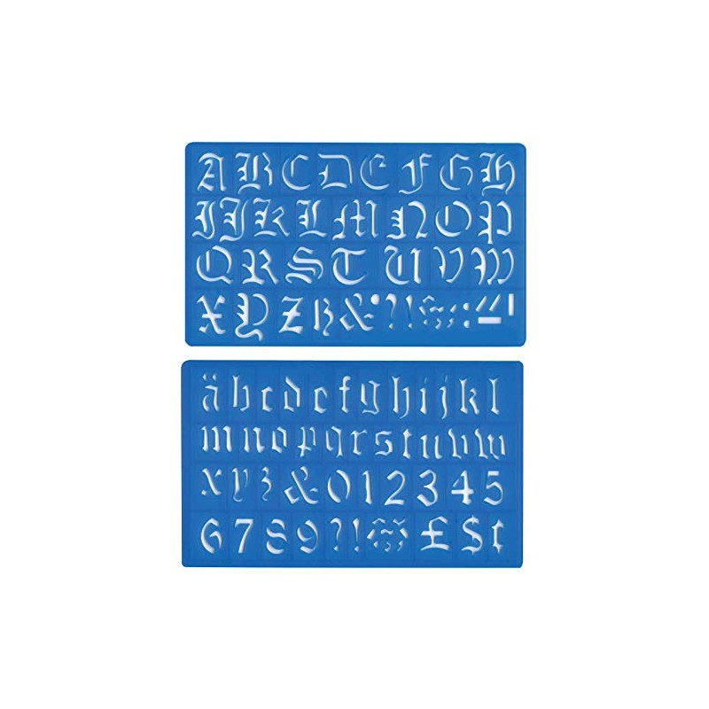 Major Brushes Artist Old English Style Alphabet 30mm Writing &