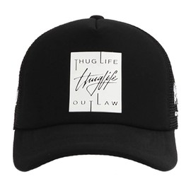 Thuglife Rubber Box Patch Sport Outdoor Kpop Mesh Baseball Cap Foam Trucker Hat