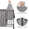 WOWLIVE Laundry Basket with Wheels, Heavy Duty Laundry Hamper with