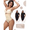 VELAI Shapewear Tummy Control Thong For Women High Waisted Underwear