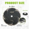 FACHLICH Diamond Turbo Blade 9" 230mm with Slant Protection Teeth