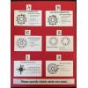 Post Office Box Door Combination Cards